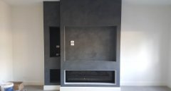 Suede Feature wall.